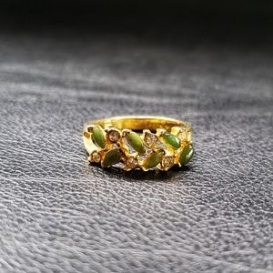 Vintage Uncas Jade/Nephrite ring size 6 3/4